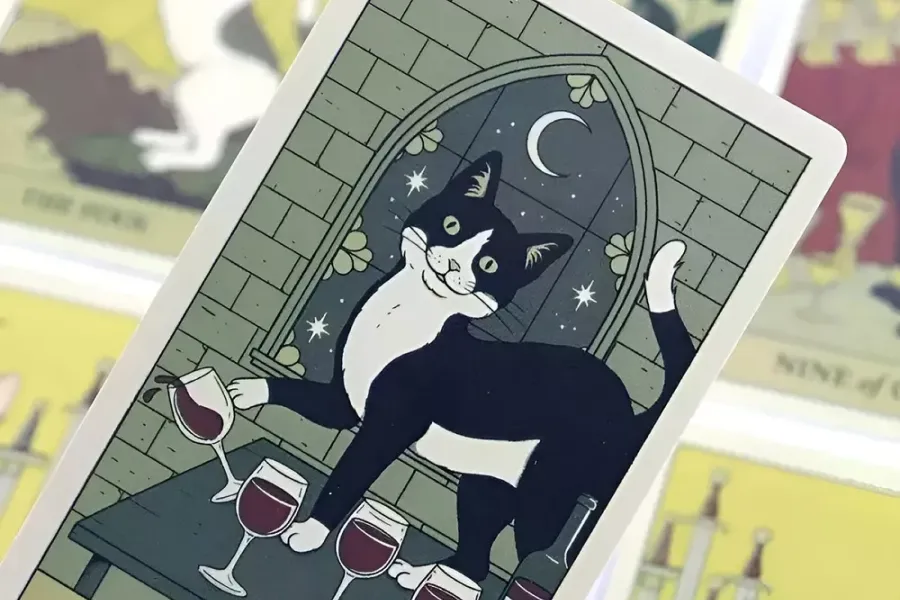 Tarot Cats Deck for Grounding Energy