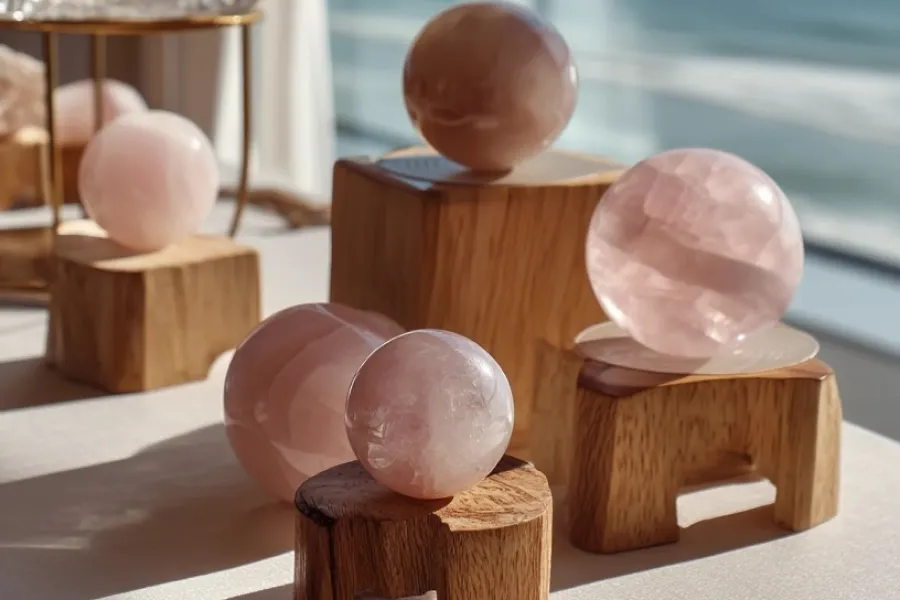 Rose Quartz Crystal Ball